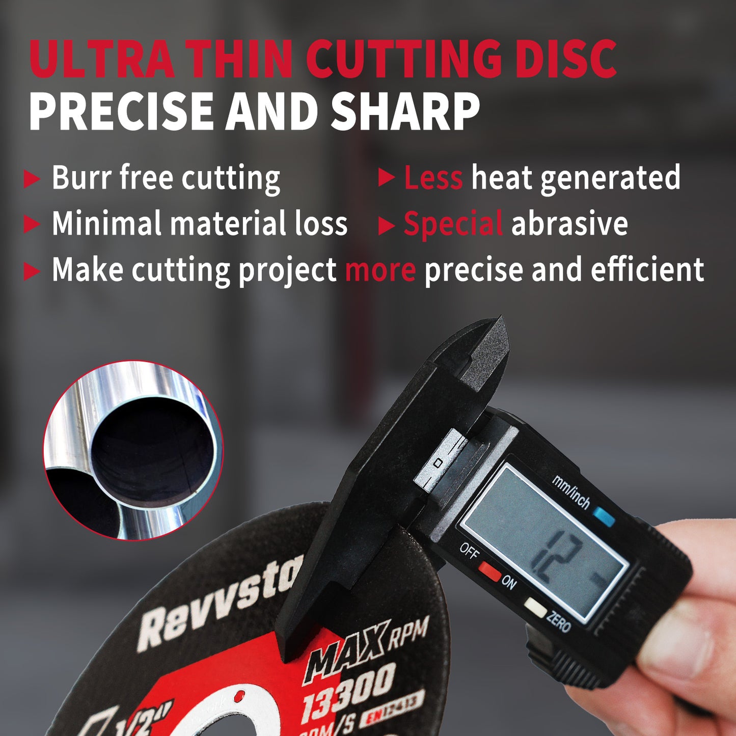 55 Pack Cut Off Wheels Industrial Grade 4 1/2 Cut Off Wheel, Ultra Thin 4-1/2" x 3/64" x 7/8" Cutting Wheel, Metal & Stainless Steel Cutting Discs for Angle Grinder, 30% Performance Up