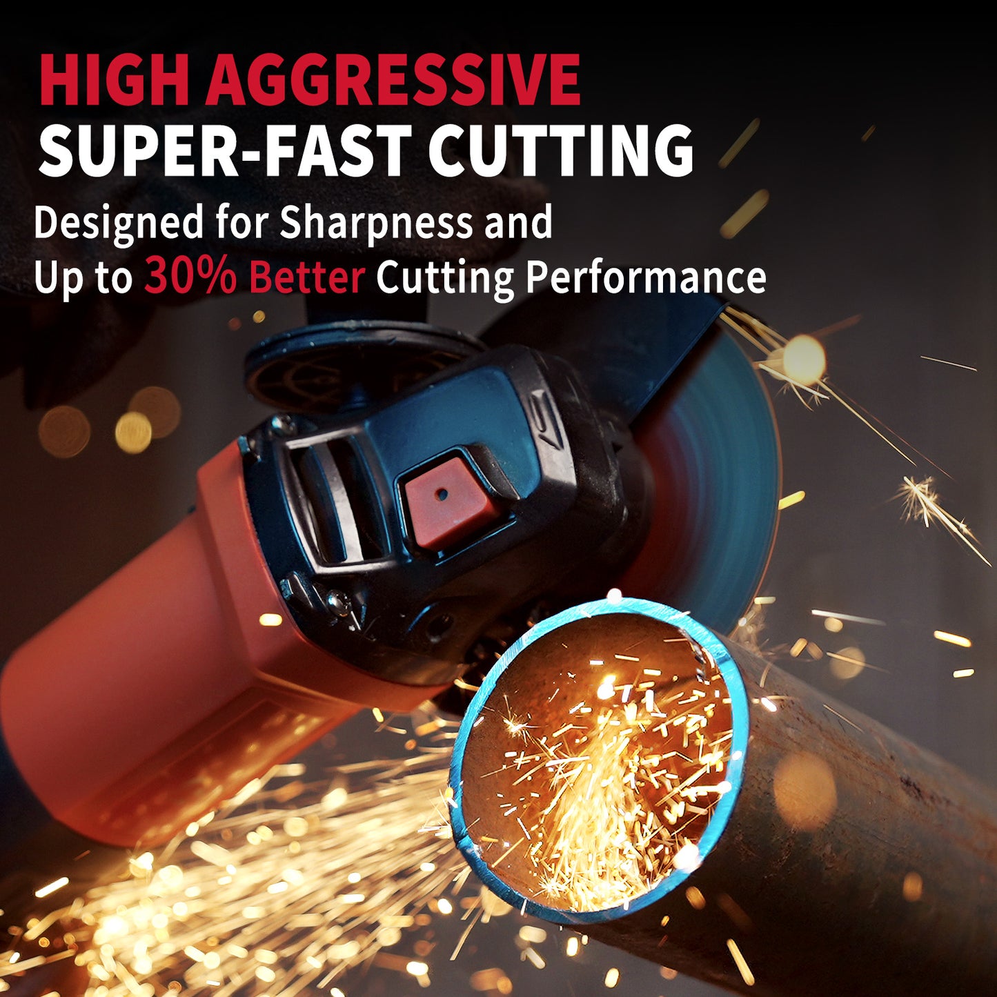 55 Pack Cut Off Wheels Industrial Grade 4 1/2 Cut Off Wheel, Ultra Thin 4-1/2" x 3/64" x 7/8" Cutting Wheel, Metal & Stainless Steel Cutting Discs for Angle Grinder, 30% Performance Up