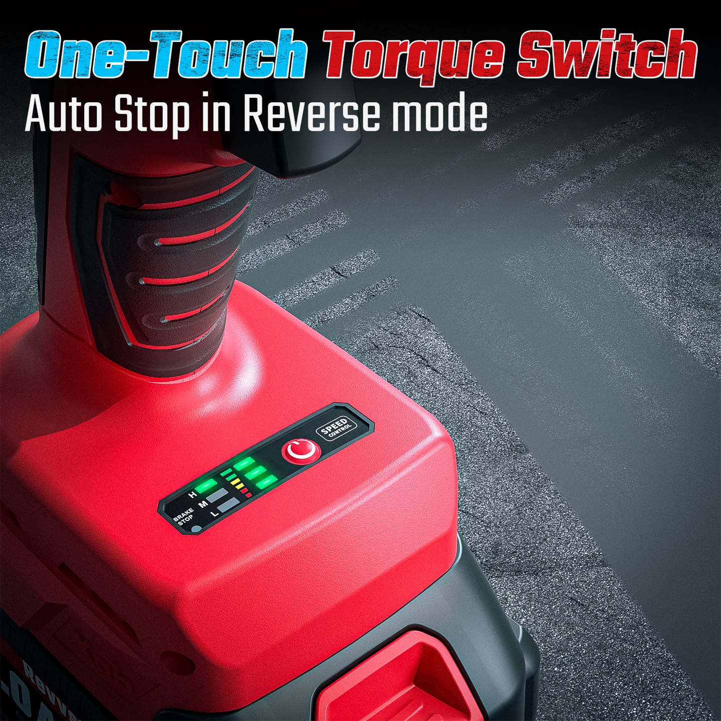 BL-16 Cordless Impact Wrench,1/2" Max Torque 480 Ft-lbs (650N.m)