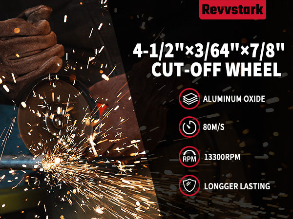 55 Pack Cut Off Wheels Industrial Grade 4 1/2 Cut Off Wheel, Ultra Thin 4-1/2" x 3/64" x 7/8" Cutting Wheel, Metal & Stainless Steel Cutting Discs for Angle Grinder, 30% Performance Up