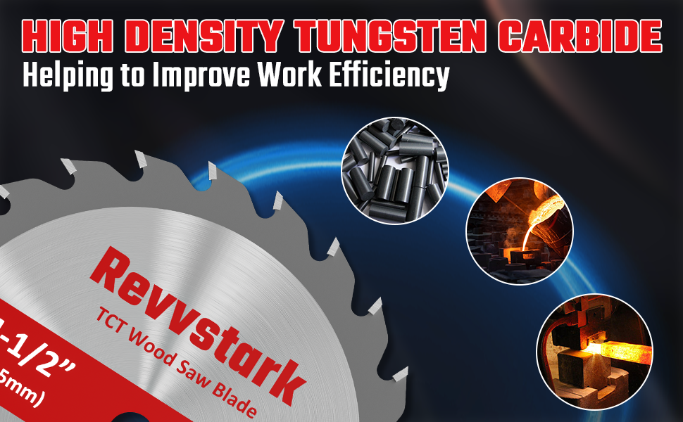 4-Pack 4-1/2 Inch 24T TCT Carbide Compact Circular Saw Blade Set with 3/8" Arbor, Assorted for Cutting Wood, Plastic and Composite Materials…