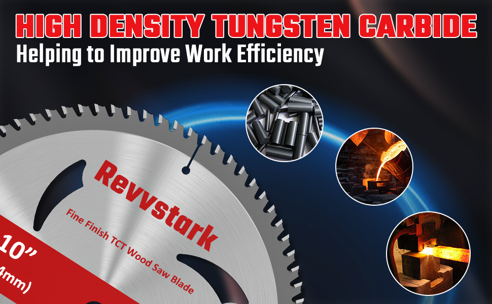 10 Inch 80T Miter/Table Saw Blades with 5/8 Inch Arbor Fine Finish Carbide Circular Saw Blade for Cutting Wood…