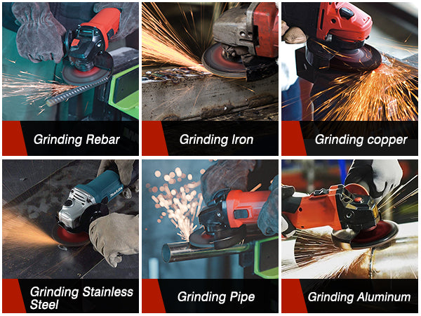 Revvstark 25 Pack Grinding Wheels 4-1/2 Inch, Grinder Wheel for General Purpose Metal & Stainless Steel, Aluminum Oxide Grinding Disc 4 1/2 for Angle Grinder, Depressed Center 4.5" * 1/4" * 7/8"