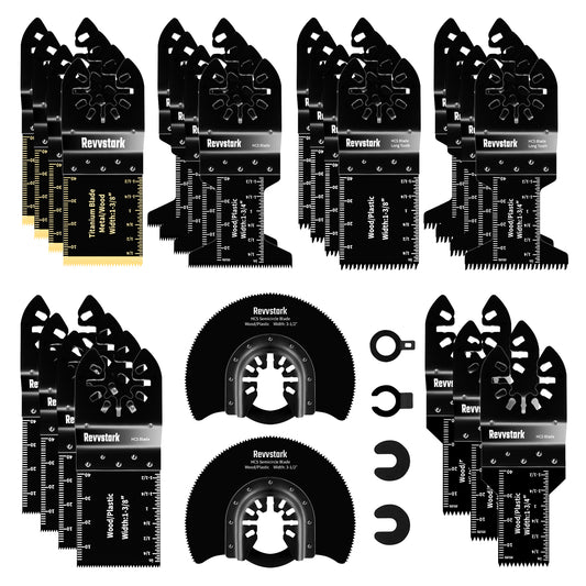 Revvstak 29PCS Oscillating Saw Blades