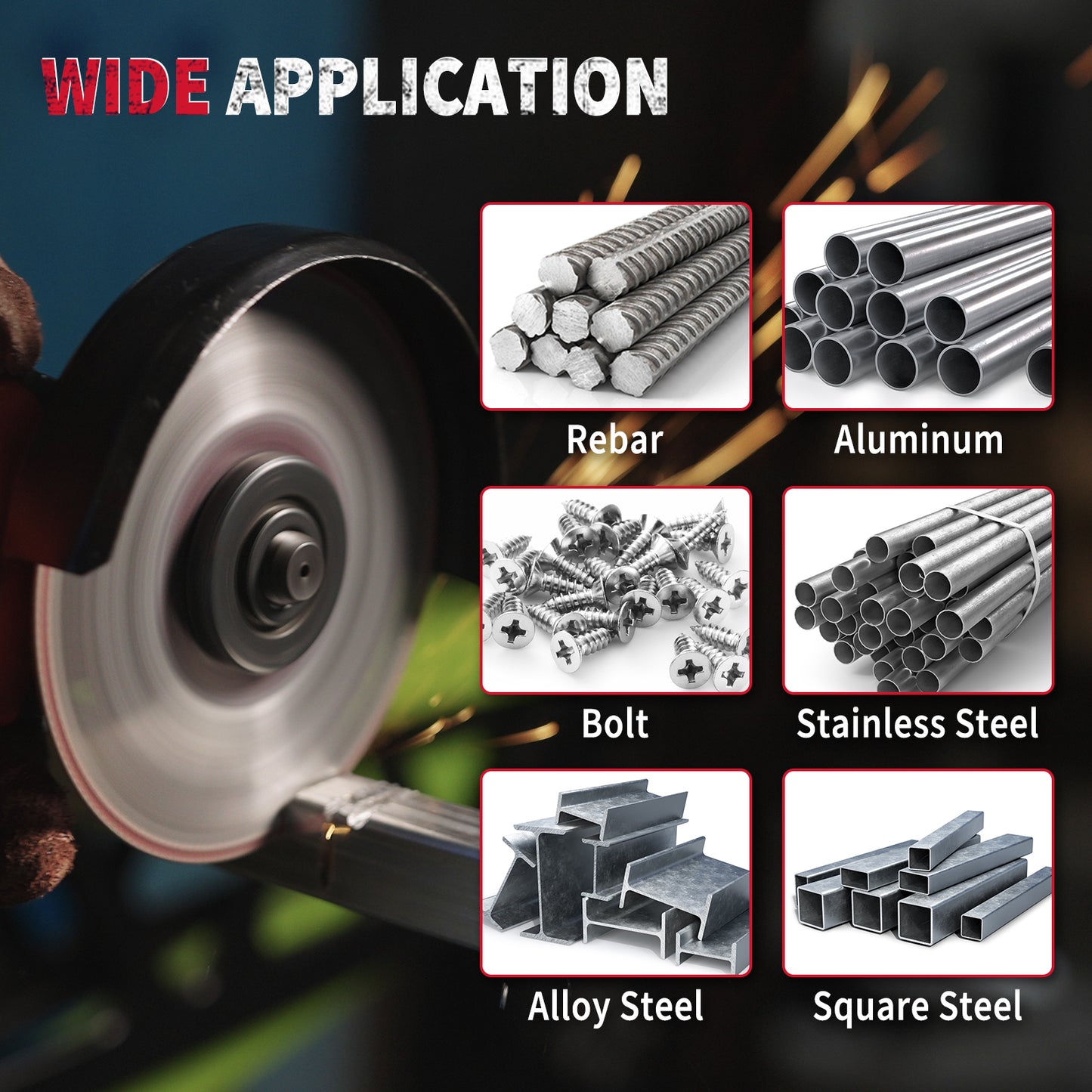 Diamond Cutting Wheel 3 Inch with 3/8" Arbor, Carbide Cutting Wheel, Angle Grinder Cutting Disc, Cut Off Wheel 3 Inch for Metal with 5000+ Cuts on Rebar, Steel, Iron and INOX