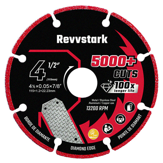 Diamond Cutting Wheel 3 Inch with 3/8" Arbor, Carbide Cutting Wheel, Angle Grinder Cutting Disc, Cut Off Wheel 3 Inch for Metal with 5000+ Cuts on Rebar, Steel, Iron and INOX