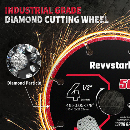 Diamond Cutting Wheel 3 Inch with 3/8" Arbor, Carbide Cutting Wheel, Angle Grinder Cutting Disc, Cut Off Wheel 3 Inch for Metal with 5000+ Cuts on Rebar, Steel, Iron and INOX