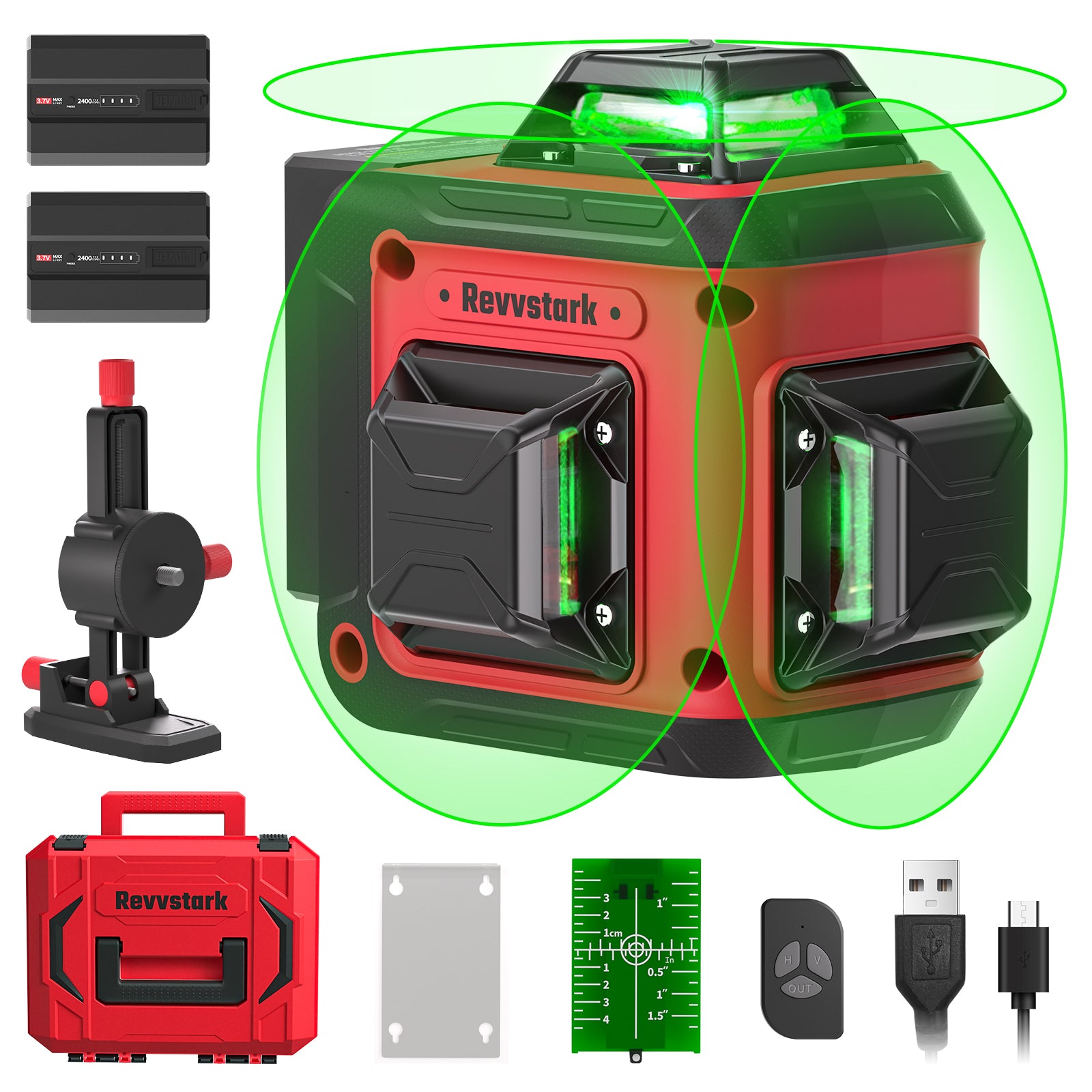 Module Level Tool Laser Level Pro Kit, 3X360°Self-leveling Tool for Construction, Tiling ...
